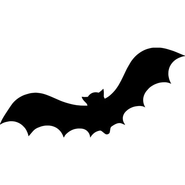 a black and white silhouette of a bat