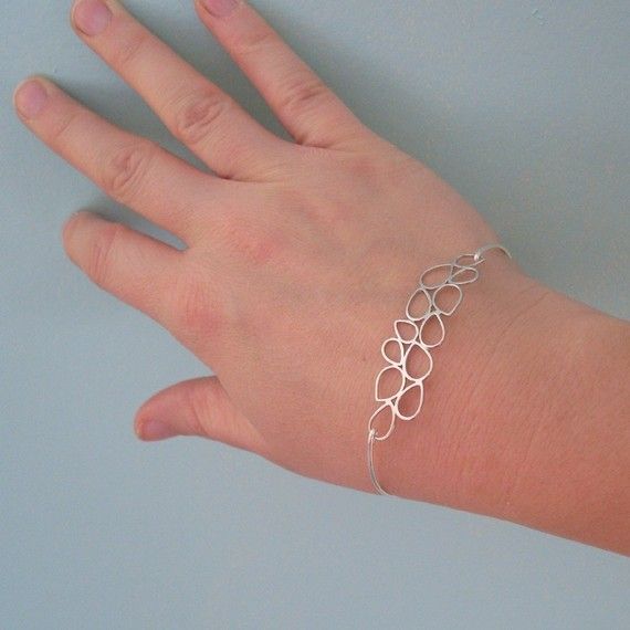 simple simple <3 Delicate Silver Bracelet For Anniversary, Delicate Silver Chain Bracelet For Anniversary, Delicate Silver Bangle Jewelry, Nickel-free Sterling Silver Bangle For Wedding, Hypoallergenic Wedding Bangle Jewelry, Hypoallergenic Bangle Bracelets For Wedding, Hypoallergenic Bangle Jewelry For Wedding, Delicate Adjustable Silver Chain Bracelet, Delicate Silver Bangle Chain Bracelet