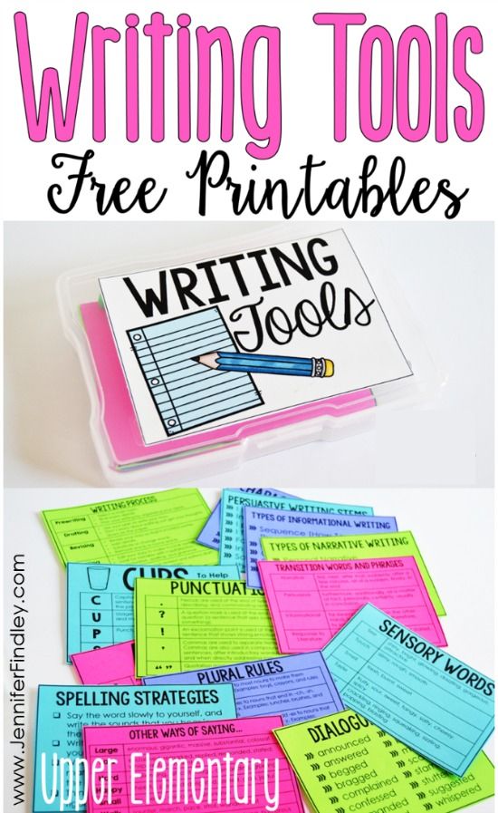 writing tools for free printables is an easy way to teach students how to use them