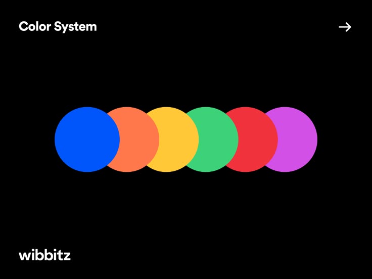 the color system for wibitz is shown in this screenshoto image, which shows