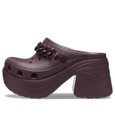 (WMNS) Crocs Siren Chain Clog 'Dark Cherry' 209018-6WD Crocs Siren Clogs Outfit, Siren Clog Crocs Outfit, Clog Crocs Outfit, Crocks Outfits, Clog Crocs, Crocs Outfit, Clogs Outfit, Crocs Fashion, Summer 24