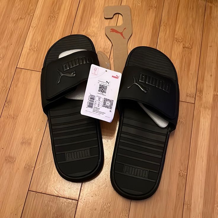 Nwt Puma Cool Cat Slides Mens 12 Keep It Casual In The Cool Cat Sport Slides. With A Comfortable Textured Foot Bed And Adjustable Puma Slides For Men, Puma Flip Flops, Puma Slippers, Puma Sandals, Puma Slides, Slides For Men, Crocs Slides, Slippers Outfit, White Slides Sandals