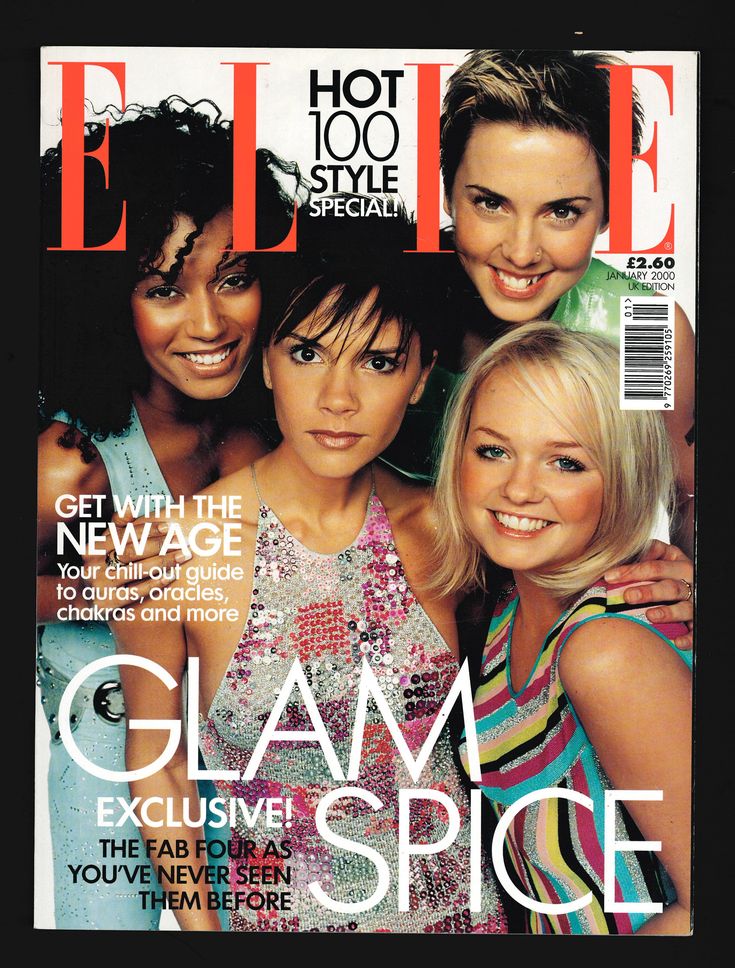 an image of three women on the cover of a magazine called glam and spice