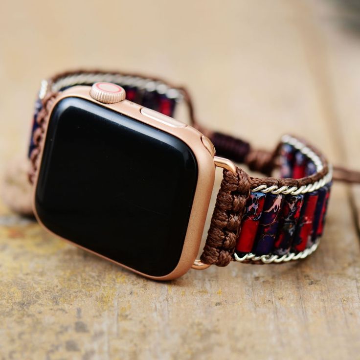 This Dainty Couples Apple Watch Strap offers a fashionable option with its unique 38mm to 45mm sizing and colorful design. Featuring a comfortable fit, this strap is perfect for those who want to make a statement. Material: Imperial Jasper. Apple Watch strap is fully customizable and is perfect for small wrists and big wrists! For Apple Watch Series 8 7 6 5 4 3 2 SE Returns: Money back guarantee (30 days free return) About Shipping: Your item will typically arrive in 7-14 days. Return Policy Con Casual Bracelet Strap Watch Bands For Everyday Use, Casual Bracelet Strap Apple Watch Band For Everyday, Adjustable Multicolor Apple Watch Band Fashion Accessory, Trendy Adjustable Apple Watch Band For Everyday Use, Adjustable Multicolor Apple Watch Band, Trendy Adjustable Watch Bands For Everyday, Multicolor Bracelet Strap Watch Band, Trendy Adjustable Leather Strap Apple Watch Band, Casual Watches With Adjustable Leather Strap