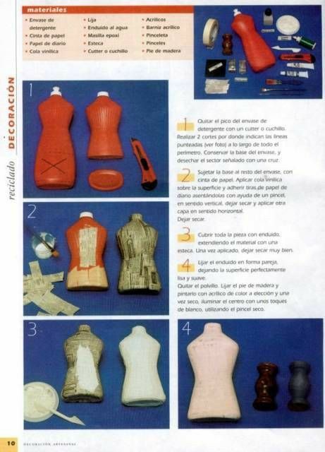 the instructions for making mannequins are shown