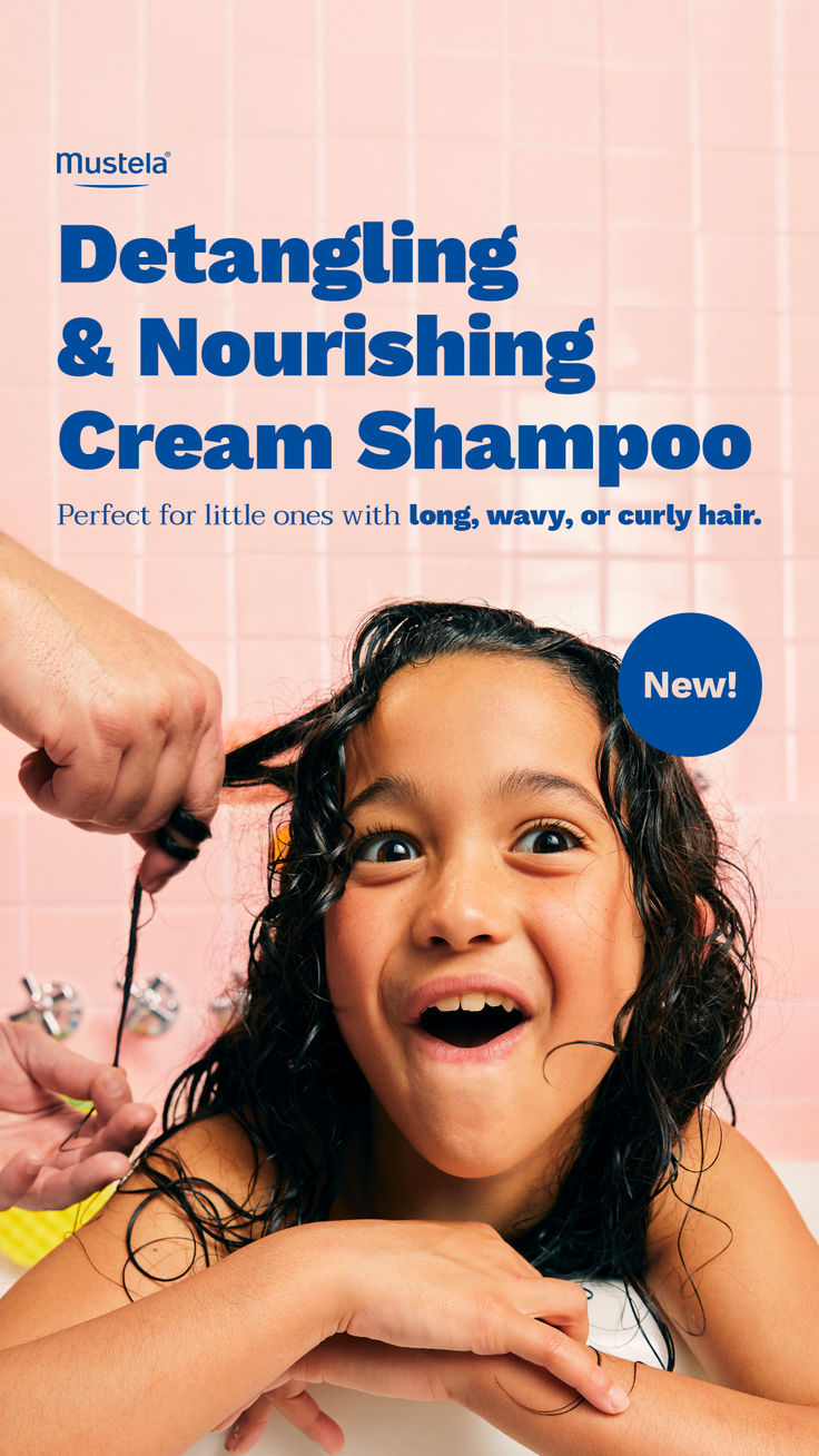 Say hello to our NEW Detangling & Nourishing Cream Shampoo, perfect for little ones with long, wavy, curly, or frizzy hair 💙 This gentle cleansing formula hydrates, nourishes & detangles textured hair—for no knots & no drama. Easy Care Hairstyles, Travel Skincare, Rash Cream, Diaper Rash Cream, Gentle Baby, No Drama, Baby Shampoo, Frizz Control, Frizzy Hair