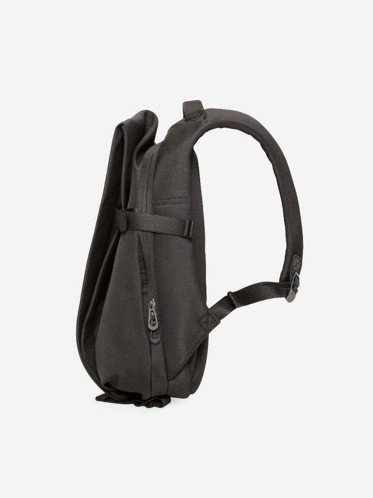 coteetciel Backpack Black Isar S EcoYarn Black côte&ciel US 28470 An Exercise, Futuristic Design, Small Backpack, Laptop Pocket, Black Metallic, Design Concept, Ergonomic Design, Black Backpack, Black Interior