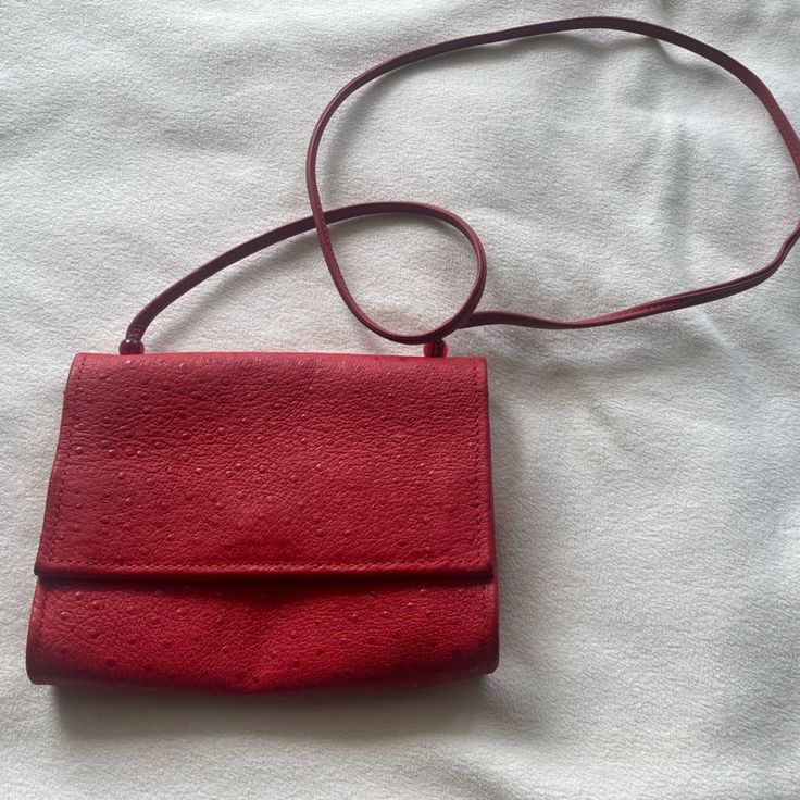 Brand New Adorable Red Leather Bag With Gold Snap Painted Leather Purse, Michael Kors Bag Black, White Lips, Red Leather Bag, Hand Painted Leather, Handbag Straps, Distressed Black Jeans, Purses Michael Kors, Hobo Handbags