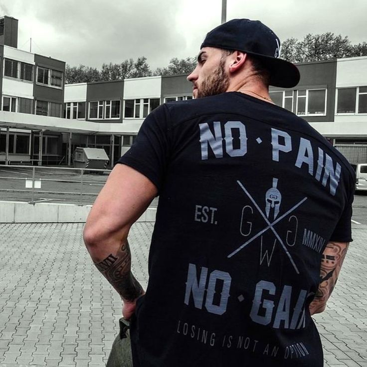 No Pain No Gain Men’s Gym Fitness Tshirt Price: 29.00 & FREE Shipping Worldwide #men #mensfitness #fitnessapparel #mensportswear #mensgymwear #gymwear #sportswear #mensathleisure #athleisure #bodybuilding #musclefit #mensfitnessapparel #activewear #mensactivewear #mensgymapparel #hardcore #sportstshirt #menssportstshirts #mensoutdoortshirts Gym Wear Men, Mens Cotton Shorts, Athleisure Men, No Pain No Gain, Men’s Fitness, Gym Workout Outfits, Mens Workout Clothes, Gym Shirts, Workout Hoodie