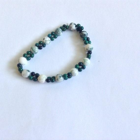 Bracelet bracelet beaded natural stones women fashion gift | Etsy #valentine #valentinegift #valentinesday #valentines2020 #valentinesdaygift #bracelet #jewelry #beadedjewelry Adjustable Green Moss Agate Bracelet, Casual Green Agate Bracelets, Casual Green Agate Bracelet, Green Agate Stretch Bracelet With Natural Stones, Green Moss Agate Beaded Bracelets For Healing, Green Moss Agate Bracelet With Natural Stones, Green Moss Agate Beaded Bracelet For Healing, Casual Green Beaded Bracelets With Natural Stones, Casual Green Stretch Bracelet With Natural Stones