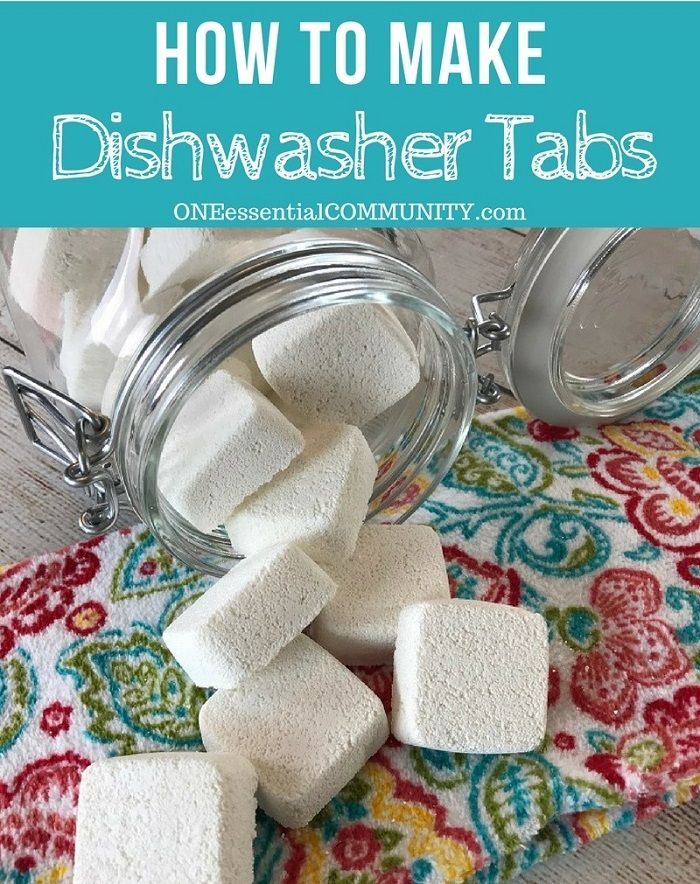 how to make dishwasher tabs in a jar