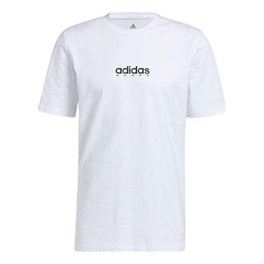 Adidas Swish Tee Alphabet Printing Basketball Sports Short Sleeve White GN5120 (Men's) White Adidas Workout T-shirt, Athleisure Short Sleeve T-shirt For Leisure, Adidas Cotton Activewear, Adidas Cotton Sporty Activewear, Adidas Logo Cotton Athleisure Top, White Adidas Logo T-shirt For Workout, Adidas Logo White T-shirt For Workout, White Adidas Logo Sportswear Tops, Casual Adidas Logo Top For Workout