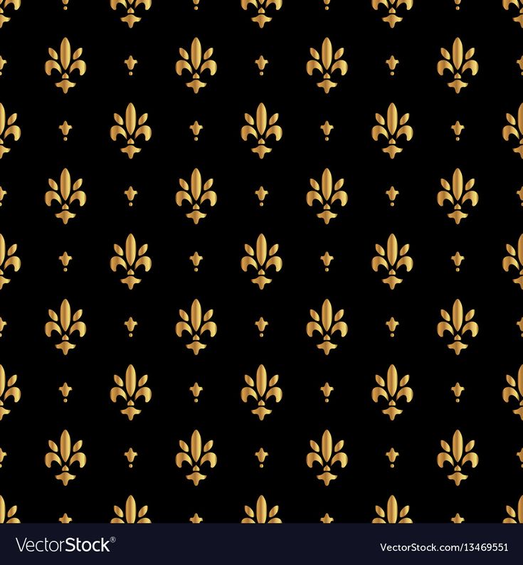 a black and gold wallpaper with fleur de lis on the back ground