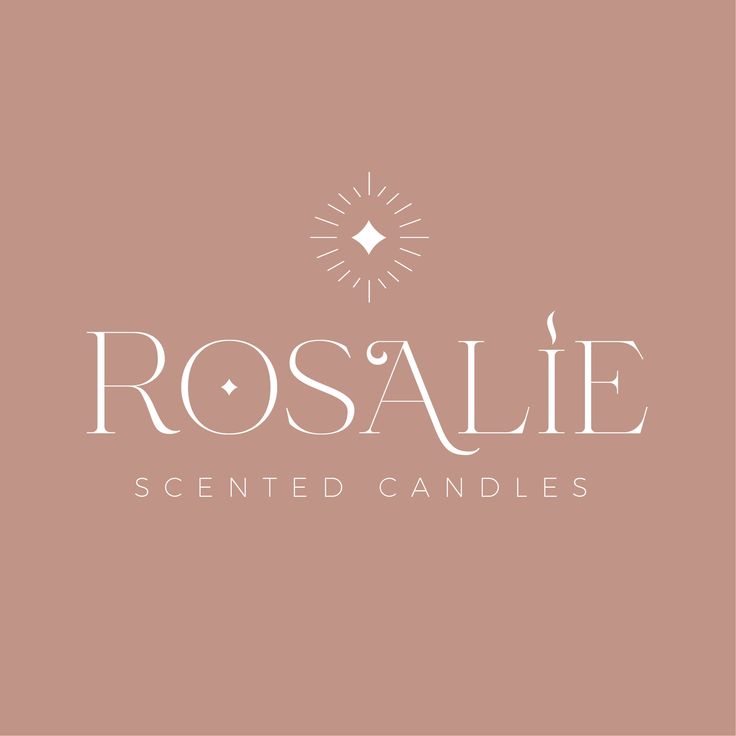 the logo for roselle scented candles