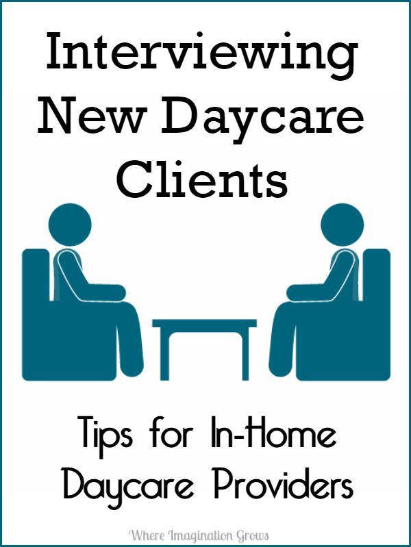 the cover of interviewing new daycare client's tips for in - home diapers