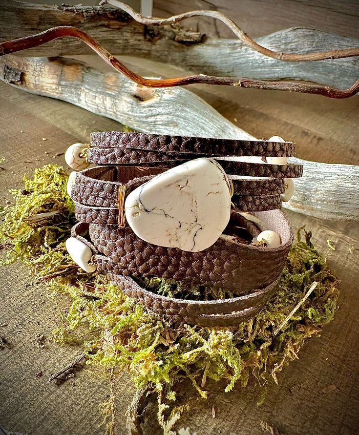 Elevate your style with the rustic elegance of our handcrafted thick brown leather bracelet adorned with exquisite white turquoise beads. This bracelet is a celebration of nature's beauty, combining the rugged allure of leather with the serene charm of turquoise, making it an ideal accessory for those who seek a touch of the extraordinary. Brown Leather Bracelet, White Turquoise, Rustic Elegance, Turquoise Beads, Salt Lake City, Lake City, Nature Beauty, Favorite Jewelry, Leather Bracelet