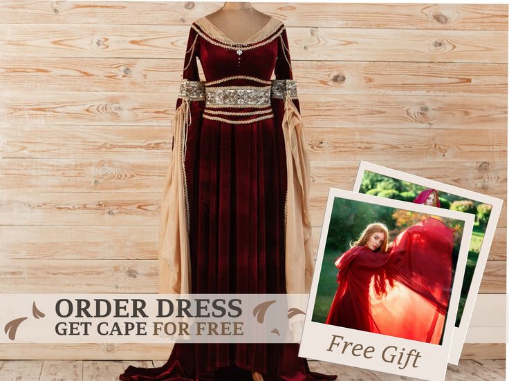 =SPECIAL OFFER= Order the dress and get our tulle cape for free. The cape will be perfect for complementing your dress and make every your look mysterious and luxurious. You can choose any color of the cape: red, black or lilac, just write us the color in notes. Being inspired by Galadriel's outfits as well as the medieval European fashion, we tried to capture the essence of the mystery behind the elven race in this costume. The costume consists of four items: the dress, the tulle cloak, removab Medieval Style Dress For Wedding And Medieval Festivals, Medieval Wedding Dress With Historical Design, Elven Medieval Dress For Wedding And Festivals, Elven Style Medieval Dress For Wedding Festivals, Elven Style Medieval Wedding Dress For Medieval Festivals, Fairytale Medieval Wedding Dress With Fitted Bodice, Fantasy Style Floor-length Wedding Dress, Fantasy Floor-length Wedding Dress, Elven Wedding Dress With Historical Design