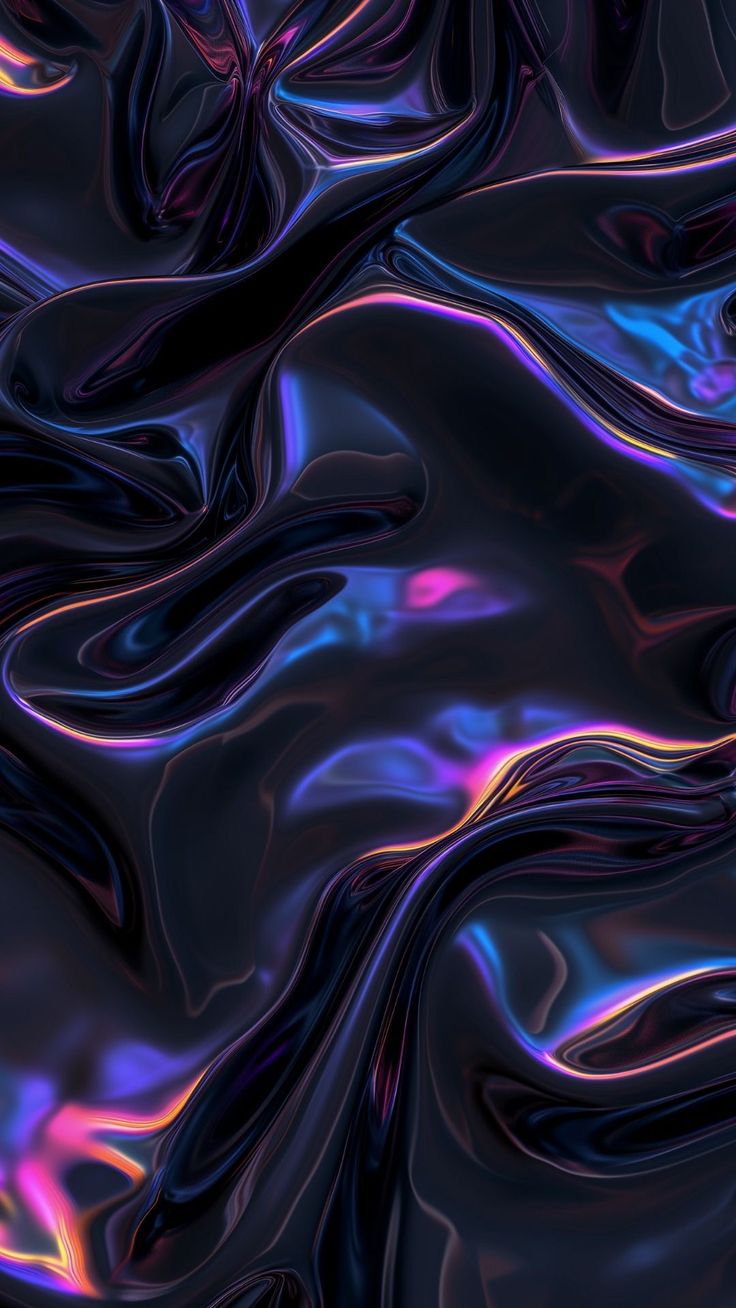 an abstract background with wavy lines and colors in blue, pink, purple and black