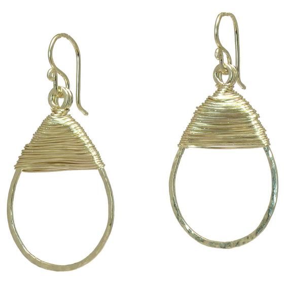 Hammered wired drops, about 1-1/2".  Available in 14k gold filled & sterling silver, 14k rose gold filled**We now offer LAYAWAY**Please read our policy section for more info - http://www.etsy.com/shop/CalicoJunoJewelry/policy Gold Teardrop Wrap Earrings, Gold Teardrop Metal Wrap Earrings, Rose Gold Hammered Teardrop Jewelry, Silver Teardrop Wrap Earrings, Modern Teardrop Wire Wrapped Jewelry, Modern Wire Wrapped Teardrop Jewelry, Gold Teardrop Sterling Silver Earrings, Everyday Gold Teardrop Sterling Silver Earrings, Rose Gold Sterling Silver Teardrop Earrings