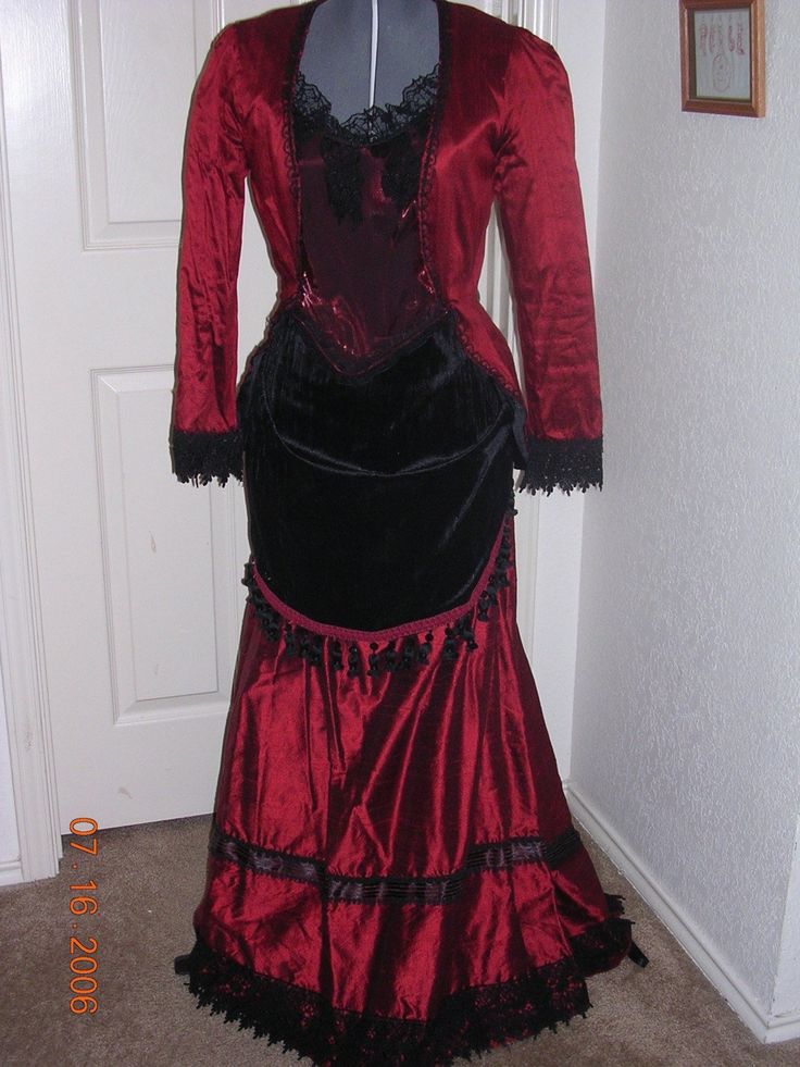 Ladies Red Victorian Gown Bustle gown Bustle dress costume Dicken's costume  Walking gown  dupioni silk gown cosplay by customecostumer on Etsy Red Fitted Gown For Costume Party, Velvet Corset Dress For Costume Party, Red Fitted Victorian Dress For Party, Fitted Gothic Ball Gown, Fitted Gothic Velvet Dress, Fitted Velvet Gothic Dress, Red Fitted Evening Dress For Costume Party, Gothic Fitted Velvet Dresses, Fitted Red Evening Dress For Costume Party