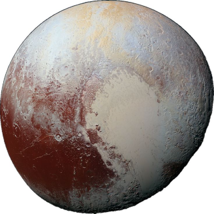 an image of the planet pluto taken from space