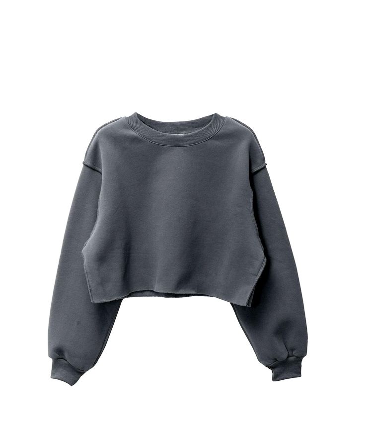 Pullover Cropped Hoodies Sweatshirts Sleeves Cropped Winter Sweatshirt For Streetwear, Over Sized Sweatshirt Outfit, Crop Sweatshirt Outfit, Trendy Cropped Cotton Sweatshirt, Script Base, Crop Hoodies Womens, Cropped Sweatshirt Outfit, Baggy Crop Top, Sweatshirt Crop Top