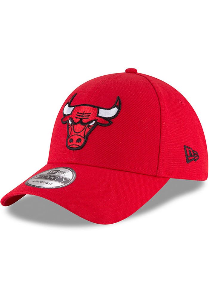 This Chicago Bulls Red Adjustable Hat features a team logo embroidered on the front. Team logo embroidered on the front, Velcro Strap Closure, Team wordmark on back velcro closure, Structured crown, Pre-curved bill, 100% Polyester, New Era logo embroidered on the right side, Poly, Washable, Imported Red Cotton Baseball Cap For Sports, Solid Color Hat With Embroidered Logo And Curved Visor, Curved Bill Hat With Embroidered Logo For Fan Merchandise, Curved Bill Hat With Embroidered Logo For Fans, Solid Color Hats With Embroidered Logo And Curved Bill, Logo Baseball Cap For Sports Events, Casual Team-colored Baseball Cap With Logo, Casual Baseball Cap With Appliqué Logo, Casual Adjustable University Red Baseball Cap