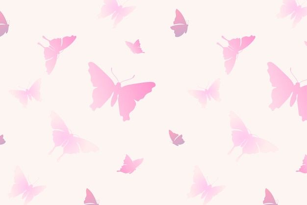 pink butterflies are flying in the air