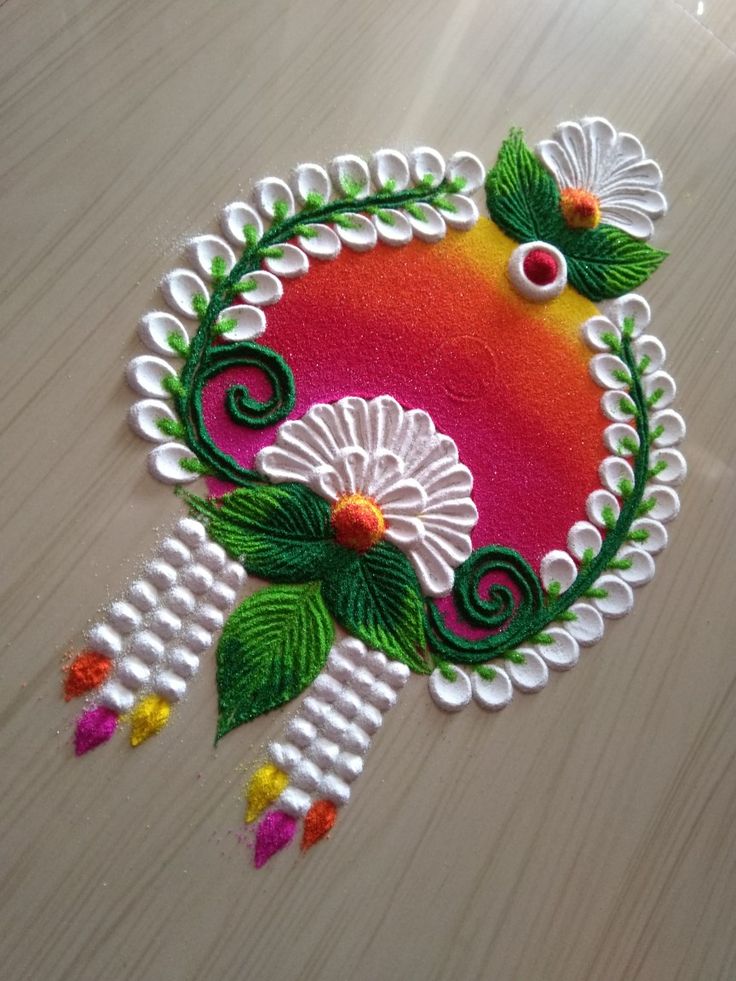 Siddhis rangoli art New Year Rangoli Design 2022, New Year Rangoli 2022, Rangoli Designs Latest Unique For Diwali, Navratri Rangoli Design, Bride Checklist, Welcome Rangoli, Rangoli For Beginners, Rangoli Beautiful, Rangoli Videos