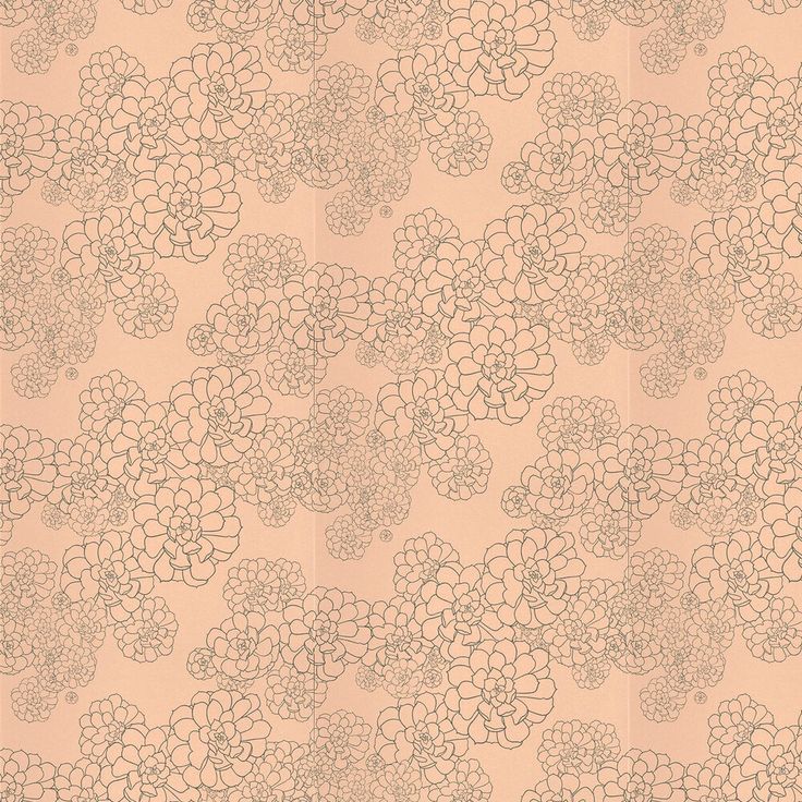 an image of a wallpaper with flowers on the back and beige paper behind it