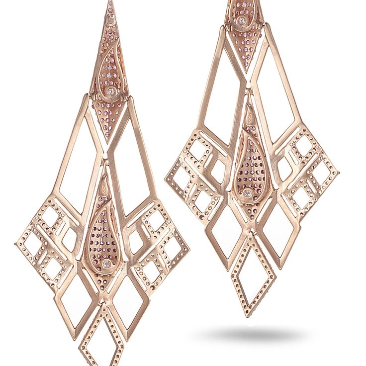 Sagrada Glory Earring Set in 18 Karat Rose Gold with Diamonds, Pearls, and Pink Sapphire. 1.08cts diamonds 2.43cts pearl 3.29cts pink sapphire 18K rose gold Length: 3.25 inches Tropical Tapestry, Ancient Roman Glass, Roman Glass, Bezel Set Diamond, Hoop Earring Sets, Gold Handles, Ancient Coins, Lemon Quartz, Drop Earring