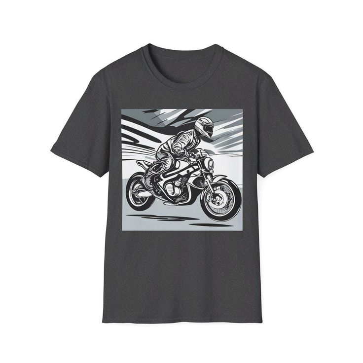 Unisex Softstyle T-Shirt, Motorcycle Print Crew T-Shirt, Motorcycle Clothes, Biker Top, Biker Shirt, MotoGirlGear, Motorcycle Biker T-shirt by MotoGirlGear on Etsy Biker T-shirt With Sublimation Print, Casual Screen Print T-shirt For Biker Events, Biker T-shirt With Sublimation Print For Biker Events, Casual Crew Neck Tops For Motorcycling, Sublimation Print Biker T-shirt With Crew Neck, Sublimation Print Short Sleeve T-shirt For Motorcycling, Motorcycling Graphic Tee With Short Sleeves, Motorcycling Graphic Print Crew Neck T-shirt, Graphic Tee For Motorcycling With Short Sleeves