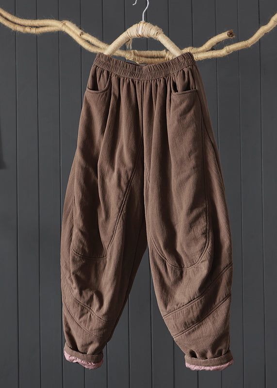 Vintage Coffee Pockets Patchwork Fine Cotton Filled Pants WinterFabric: Cotton FilledSize & Fit: This garment fits true to size.Length: Size 2XL measures 35.88"from waist to hem.Waist:Fitted - elastic waist allows stretch Hip: Loosely Fitted. room for hips. Hand Wash Cold. Cotton Pants Women, Linen Harem Pants, Winter Coffee, Stylish Pants, Patchwork Fabric, Nice Clothes, Clothes Sewing, Clothes Sewing Patterns, Loose Pants