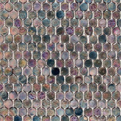 an image of a mosaic tile pattern that looks like it is made out of glass