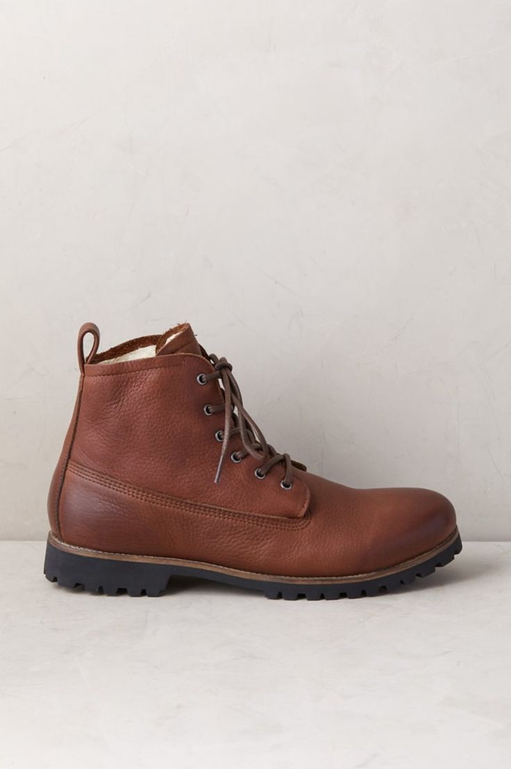 Men’s Tobias Shearling-Lined Leather Boots | Overland Lace-up Winter Boots With Suede Lining, Winter Outdoor Lace-up Chukka Boots, Rugged Winter Lace-up Chukka Boots, Rugged Moto Boots With Leather Lining For Winter, Rugged Winter Boots With Leather Footbed, Rugged Chukka Boots With Round Toe For Winter, Rugged Round Toe Chukka Boots For Winter, Rugged High-top Chukka Boots For Winter, Rugged Desert Boots With Round Toe For Winter