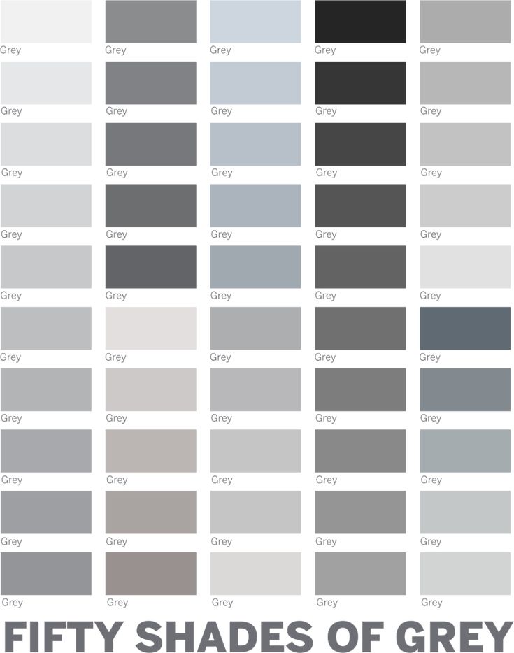 the fifty shades of grey in different colors