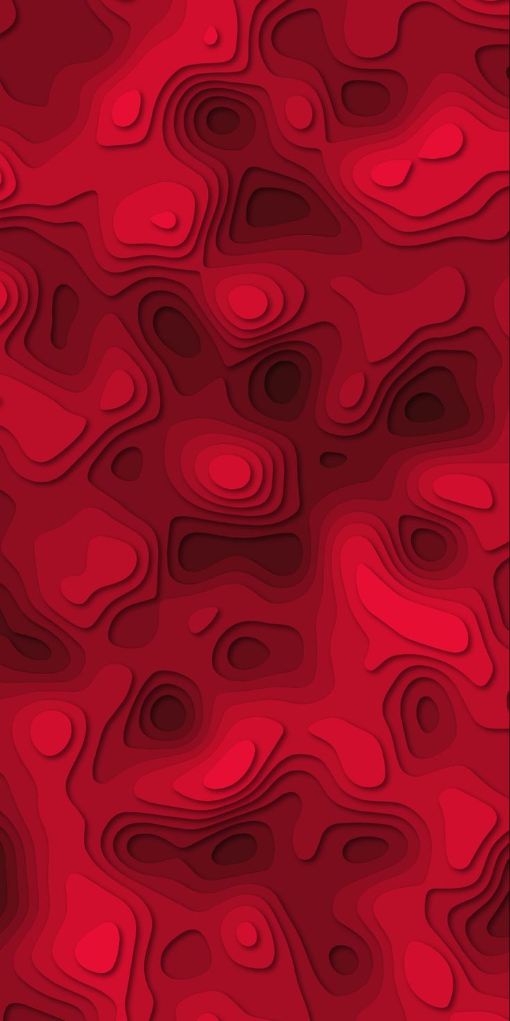 an abstract red background with wavy lines