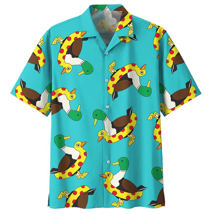 DUCK HAWAIIAN SHIRT 614710 – Lavenzee Duck Background, Duck Shirt, Women Street, Arizona Cardinals, Aloha Shirt, Mens Hawaiian Shirts, Hawaii Shirt, Printed Sleeves, Sleeves (women)