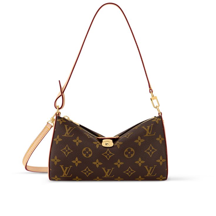 LOUIS VUITTON® - Pochette Tirette - Monogram Brown Luxury Bag, Luis Viton Bags, Designer Everyday Bag, Lv Pochette Accessories Outfit, Outfits With Louis Vuitton Bag, Expensive Bags Luxury, Must Have Designer Bags, Purses Louis Vuitton, Louis Vuitton New Bags