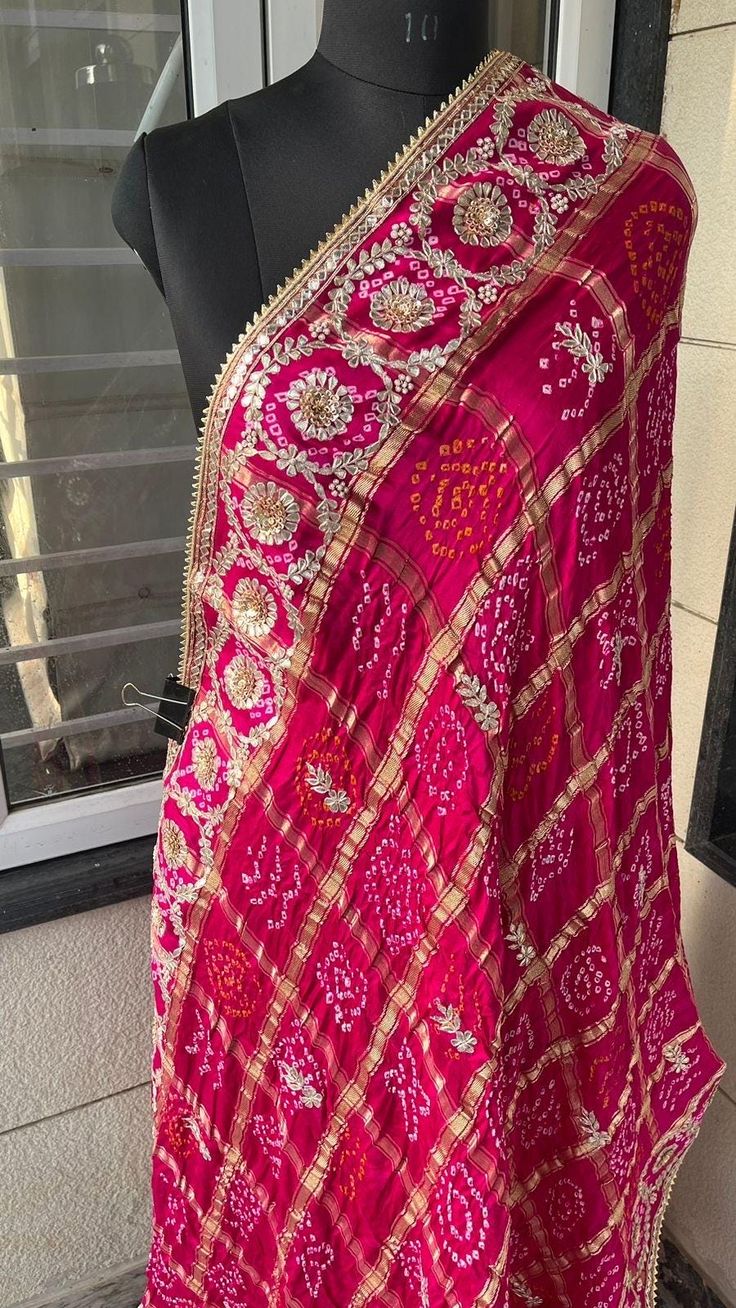 100% Pure Orginal Gajji Silk Dhupatta  *WORK* -Handwork of Orignal Pure gotta patti , Zardozi , Pearl Work , Sequins Unstitched Katan Silk Sharara With Dupatta, Festive Banarasi Silk Dupatta With Dabka Work, Zari Work Raw Silk Dupatta, Designer Dabka Work Dupatta In Chinon, Chinon Shawl With Zari Work, Unstitched Raw Silk Dupatta With Zari Work, Navratri Banarasi Silk Dupatta With Dabka Work, Banarasi Silk Dupatta With Dabka Work For Eid, Unstitched Chinon Shawl With Traditional Drape