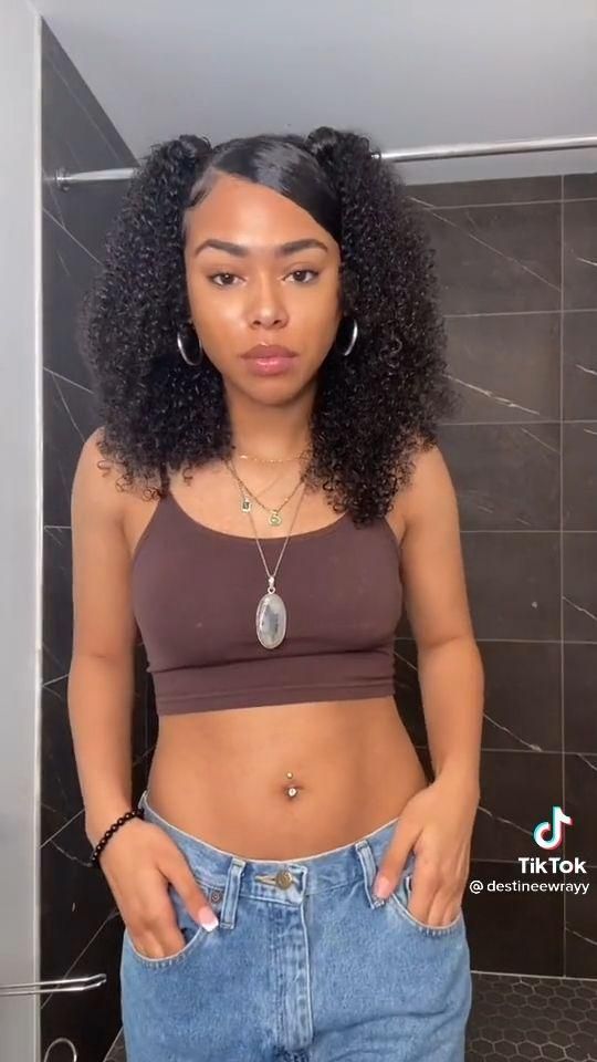 Easy Hairstyle Tutorials, Cabello Afro Natural, Curly Hair Care Routine, Mixed Curly Hair, Curly Hair Videos, Quick Natural Hair Styles, Cute Curly Hairstyles, Curly Hair Styles Easy, Hairdos For Curly Hair