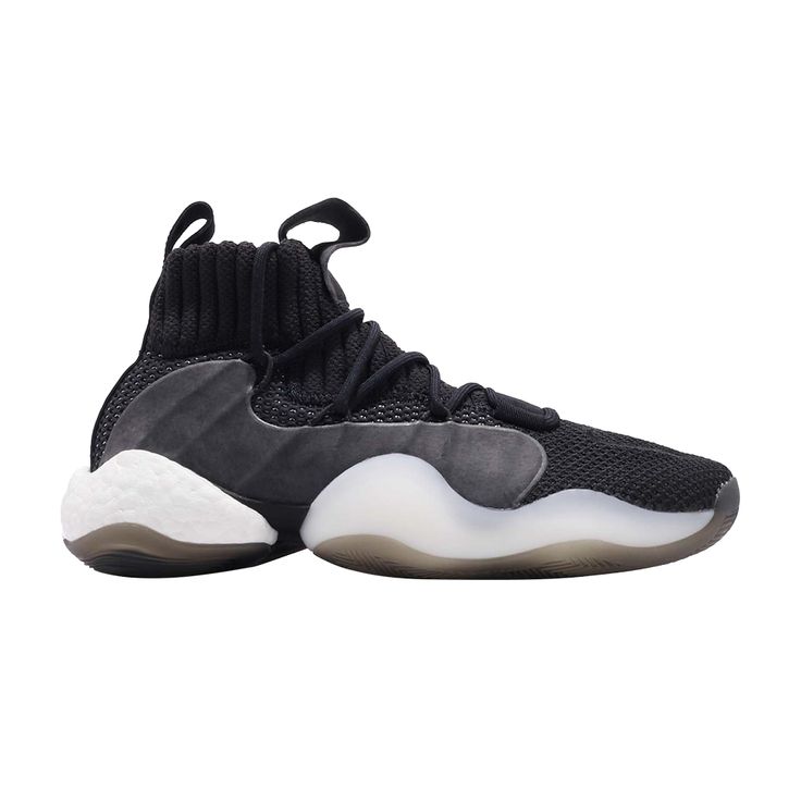 Find ADIDAS Crazy Byw X 'core on Editorialist. Unconventional styling and innovative technology made the adidas Crazy BYW X an icon in the 90s. Issued in March 2019, this Core Black update carries a split-patterned mesh upper with a ribbed Primeknit collar, dynamic lace closure and wavy, asymmetrical side panels. Inverted branding in gold is stamped on the front-facing pull tab. Responsive Boost pods and a semi-transparent rubber outsole are based on the Feet You Wear concept. Modern Running Shoes With Rubber Sole For Streetwear, Modern Mid-top Basketball Shoes With Contrast Sole, Adidas Custom Sneakers For Streetwear With Translucent Outsole, Adidas Custom Sneakers With Translucent Outsole For Streetwear, Modern Low-top Basketball Shoes With Abzorb Midsole, Dynamic Streetwear Basketball Shoes With Translucent Outsole, Modern Basketball Shoes With Contrast Sole For Streetwear, Modern Mid-top Basketball Shoes With Translucent Outsole, Modern Mid-top Sneakers With Boost Midsole