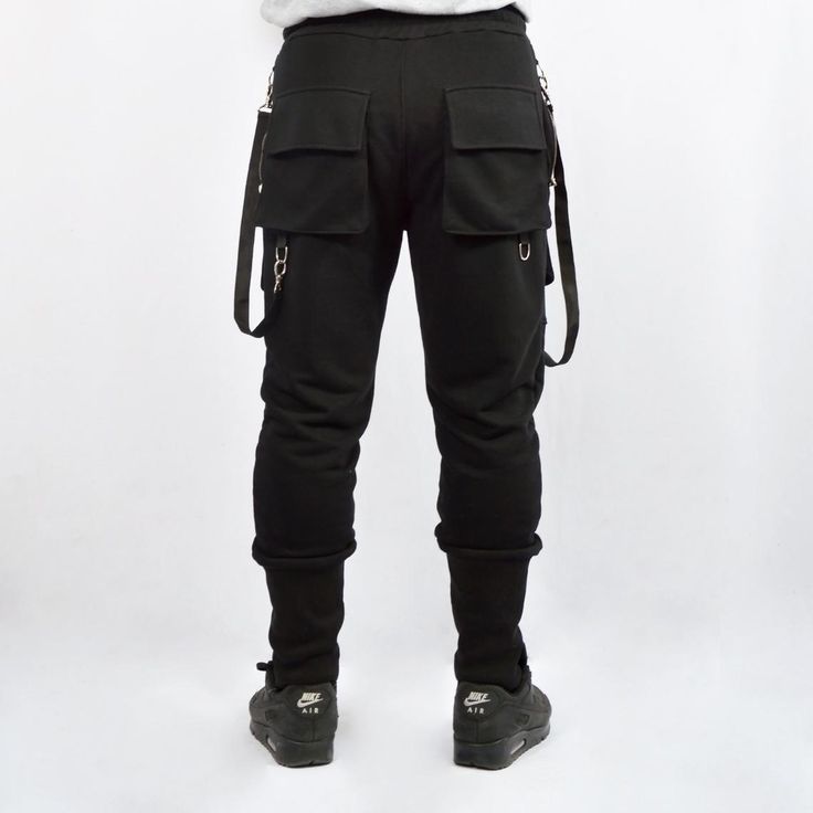 Pants with cargo pocket and ribbons | Etsy Urban Cargo Pants With Belt Loops For Streetwear, Punk Style Pants With Pockets For Concerts, Edgy Streetwear Parachute Pants With Cargo Pockets, Punk Pants With Pockets For Concert, Edgy Parachute Pants With Cargo Pockets For Streetwear, Edgy Cosplay Pants With Pockets, Utility Bottoms With Cargo Pockets For Alternative Fashion, Edgy Streetwear Parachute Pants With Pockets, Edgy Cargo Pants With Pockets For Cosplay