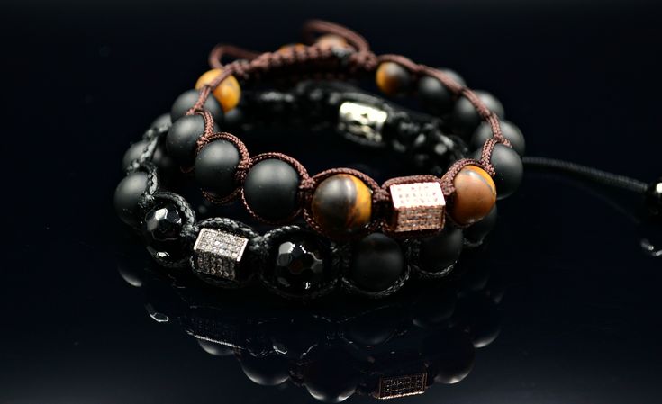 Cubic Zirconia Bracelets for Men! #luxurybracelets #braceletsformen #cubiczirconiabracelets #stylishbracelets #mensstyle #mensaccessories #beadedbracelets #macramebracelets #shamballa #shamballabracelets #menagift #luxuryjewelry #stonebracelets #black #fashion #formen #forhim #gifts #boyfriendgift #adjustablebracelets #herrenarmband #armbänder Luxury Onyx Beaded Bracelets As Gift, Luxury Adjustable Bracelets With Black Beads, Luxury Black Beaded Bracelets As Gift, Luxury Black Beaded Bracelet As Gift, Luxury Black Adjustable Beaded Bracelet, Luxury Onyx Bracelet With 8mm Beads, Adjustable Black Beaded Bracelets With Stones, Black Beads Agate Bracelets As Gift, Black Luxury Braided Bracelets As Gift