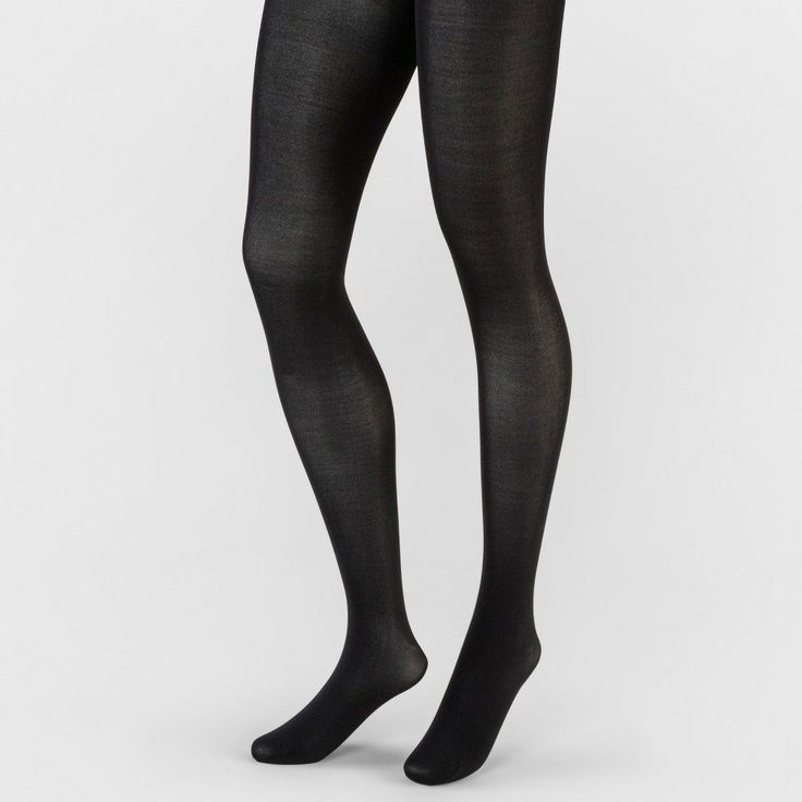 Women's 50D High Waist CT Opaque Tights Socks - A New Day Black M/L Elegant Black Over-the-knee Bottoms, Comfort Stretch Solid Color Thigh High Hosiery, Comfort Stretch Solid Thigh High Hosiery, Solid Comfort Stretch Thigh High Hosiery, Thigh High Solid Hosiery With Comfort Stretch, Elegant Short-length Fitted Tights, Elegant Short-length Tights, Classic Stretch Solid Hosiery, Classic Stretch Hosiery