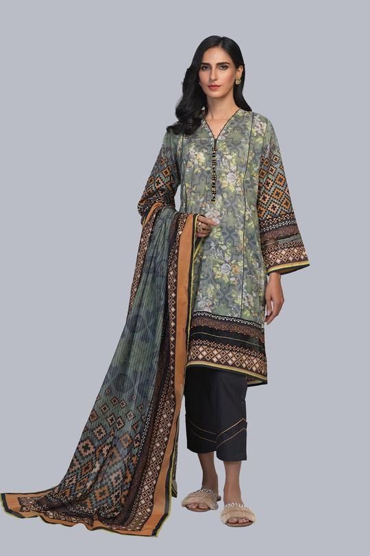 Bonanza Satrangi ASR213P06-GREEN Eid Collection 2021 Bonanza Satrangi, Dress Stitching, Suits For Wedding, Women Dress Collection, Pakistani Designer Suits, Gul Ahmed, Ladies Clothing, Lawn Suits, Eid Collection