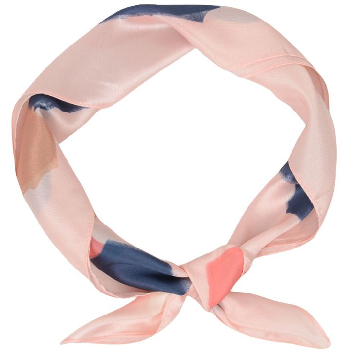 Elevate your style with this Anna-Kaci silk feeling hair scarf. Crafted with a satin-like material, this small square neckerchief measures 22.83 x 22.83 inches, making it a versatile accessory for women.Drape it elegantly around your neck or tie it stylishly in your hair for a chic, sophisticated look. With its luxurious feel and vibrant colors, this scarf adds a touch of sophistication to any outfit. Whether you're dressing up for a special occasion or seeking a pop of color for your everyday e Satin Head Scarf, Neckerchief Women, Sheer Scarf, Head Ties, Pink Leaves, Hair Scarf, Large Scarf, Fringe Scarf, Satin Material