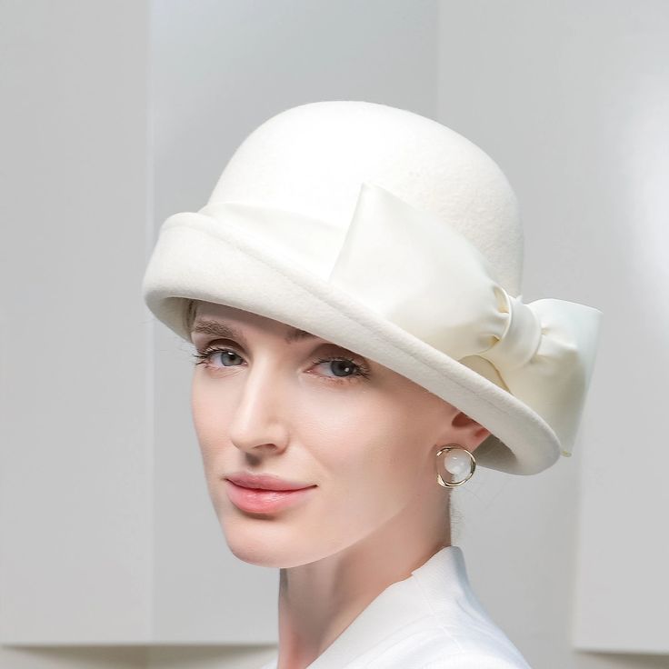 Hats Polyester 100% Wool Bowler / Cloche Hat Fedora Hat Wedding Evening Party Elegant Wedding With Bowknot Cap Headpiece Headwear 2024 - $52.99 Fedora Hat Wedding, Wedding Evening Party, Hat Fedora, Hat Wedding, Cloche Hat, Fedora Hat, Evening Party, Party Hats, Elegant Wedding