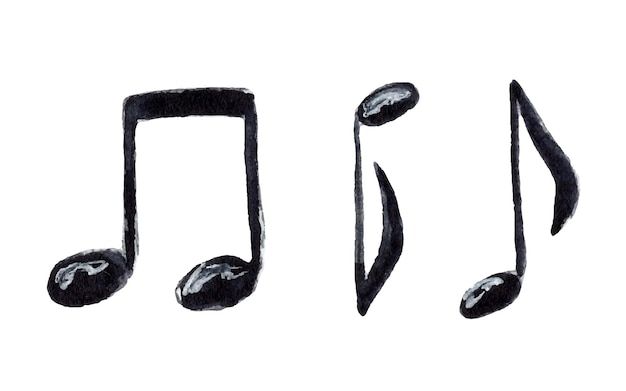 an artistic drawing of musical notes