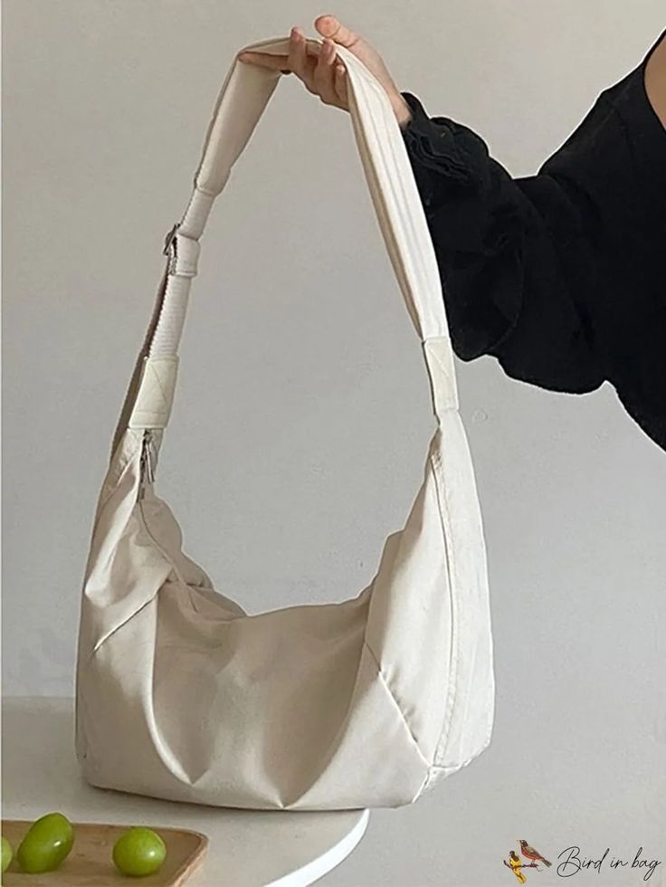 BirdinBag - Chic & Sleek Hobo Bag: A Minimalist Essential Cos Bag, Crossbody Bag Outfit, Cream Bag, Slouchy Hobo Bag, Slouchy Bag, Trendy Shoulder Bag, Vintage Streetwear, Accessories Bags, Color Shapes